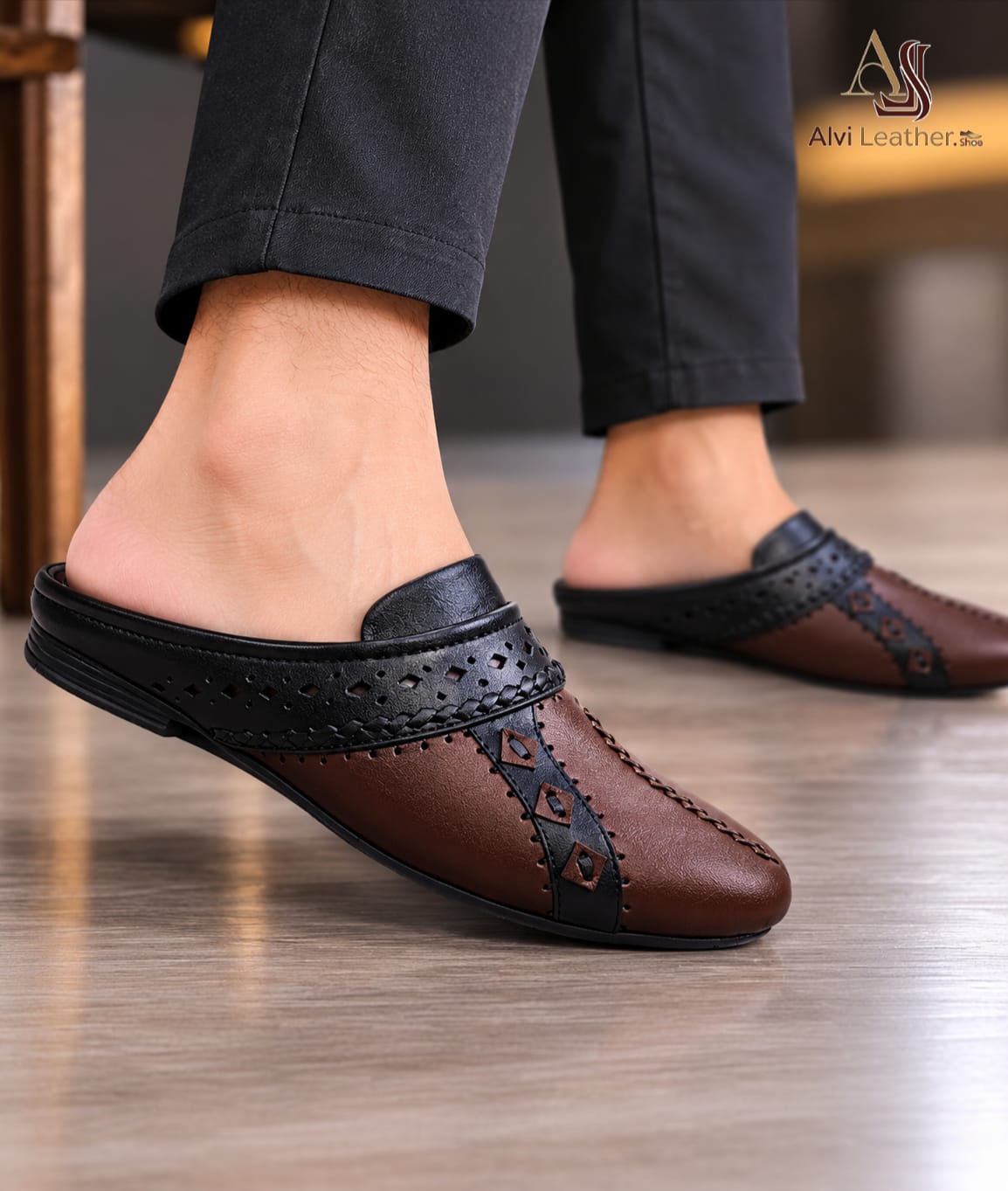 Men’s Half Shoes – 100% Genuine Leather | ASL11