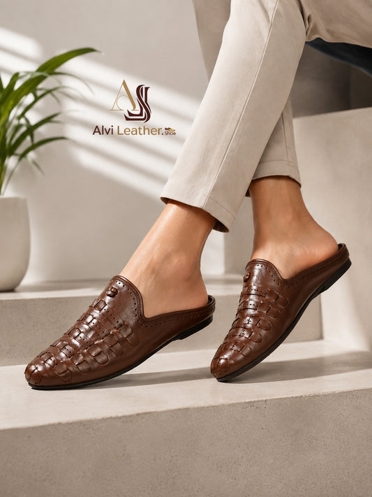 Men’s Half Shoes – 100% Genuine Leather | ASL13
